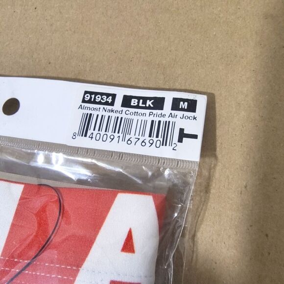 Andrew Christian Men's Almost Naked Cotton Pride Air Jock Brief Medium #J - Picture 4 of 4